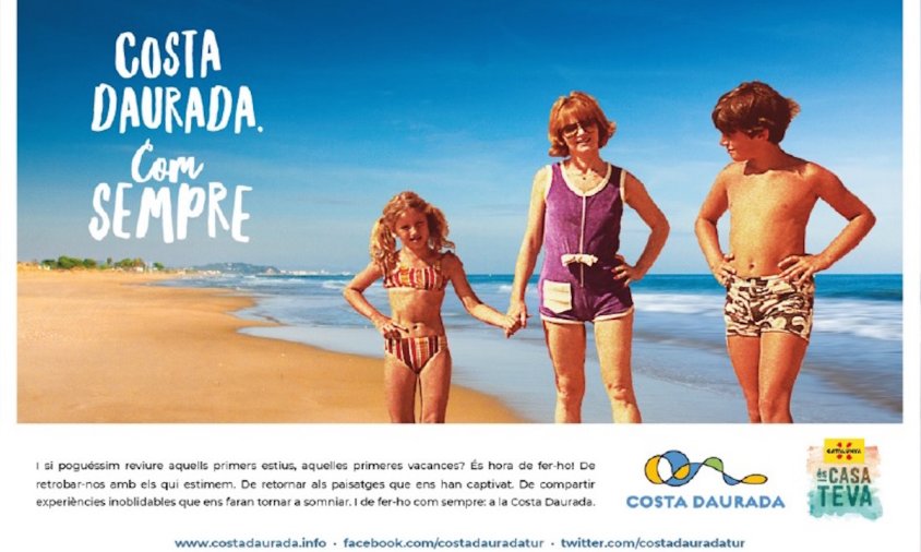 Imatge de la campanya promocional de la Costa Daurada