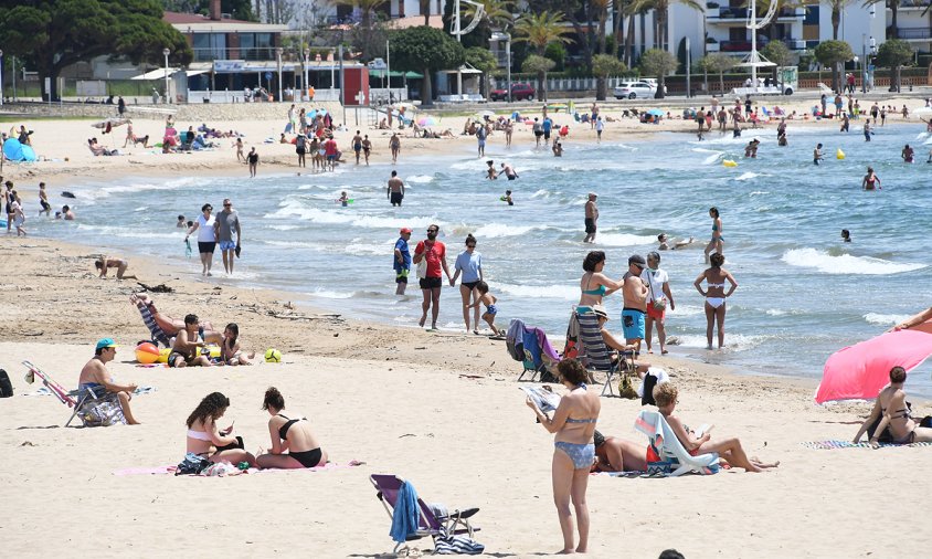 Platja del Regueral, ahir al matí