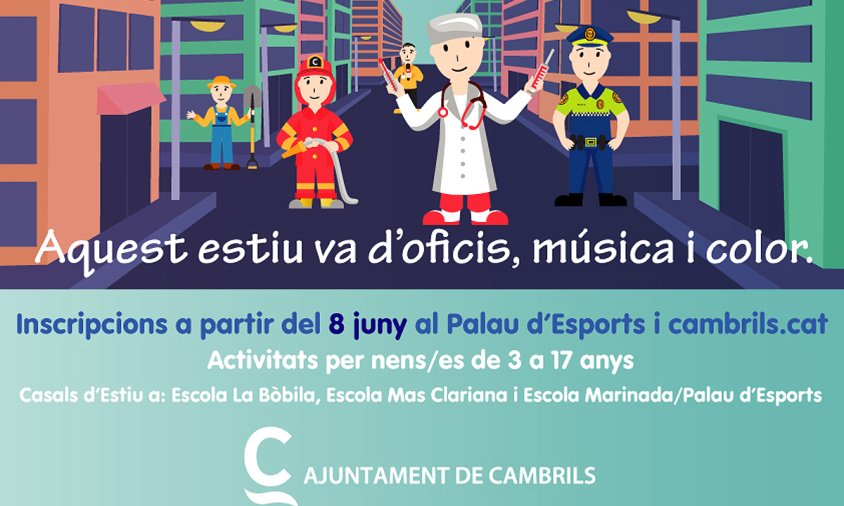 Cartell de les activitats d'estiu