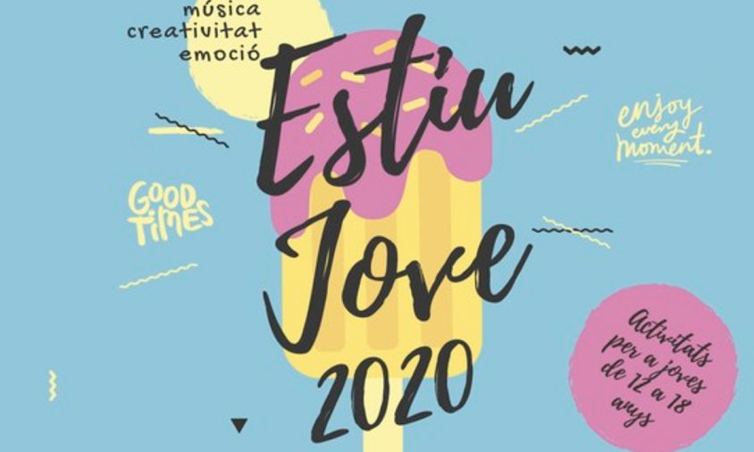 Cartell del programa «Estiu Jove», adreçat als joves d'entre 12 i 18 anys