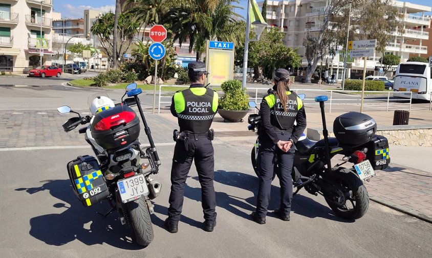 Imatge d'arxiu de la Policia Local al Port