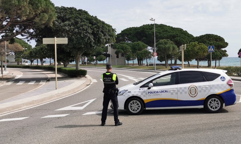 Imatge d'arxiu d'un control policial