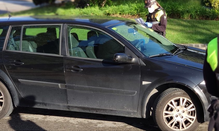 Imatge d'arxiu d'un control de la Policia Local de Cambrils