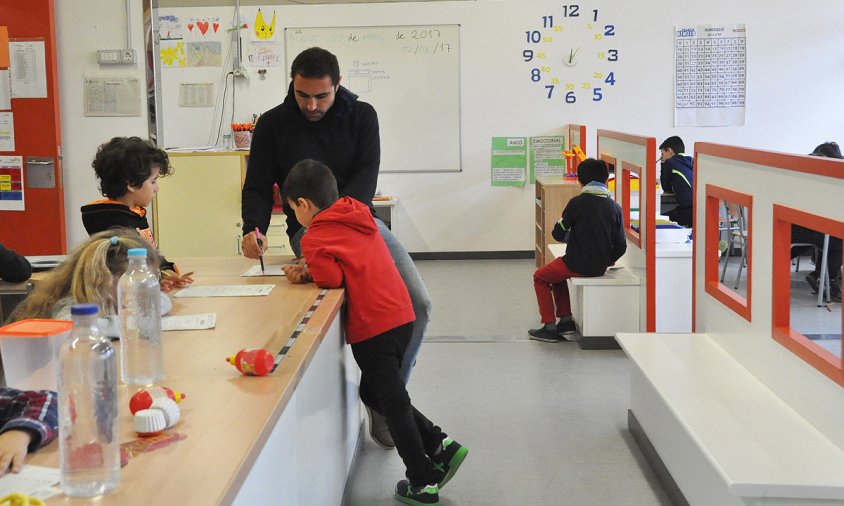 Imatge d'arxiu d'una aula de l'escola Mas Clariana