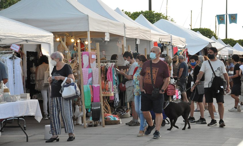 Aspecte de la Fira Rebaixes, el passat dissabte al vespre