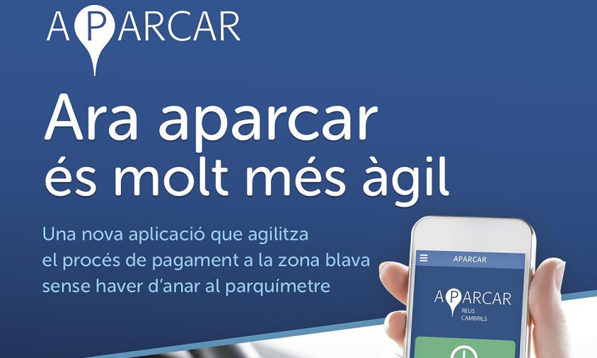 Aplicació per a dispositius mòbils per pagar la zona blava "Aparcar"