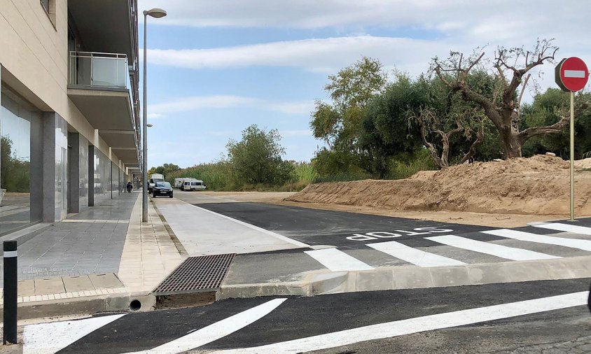 Tram del carrer del Riu Glorieta on s'ha realitzat l'actuació