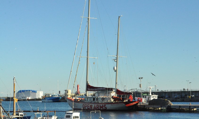 Estada de l'embarcació Astral d'Open Arms al Port de Cambrils, el novembre de 2017