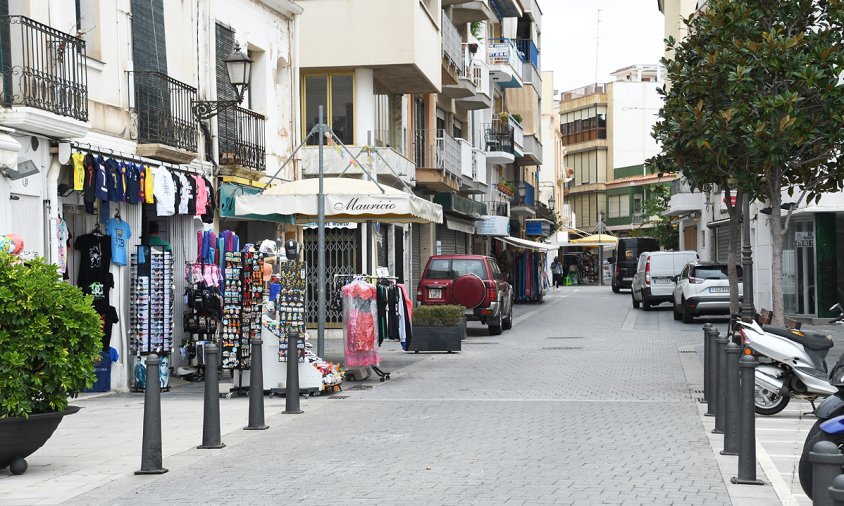 Carrer de Sant Jordi, a principis d'aquests mes de novembre