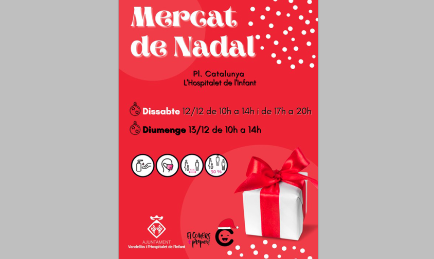 Cartell del Mercat de Nadal de l'Hospitalet de l'Infant