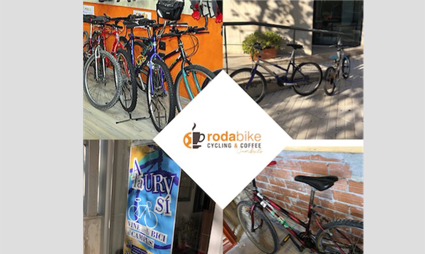 Imatge promocional de la campanya de donació de bicicletes de Rodabike Cambrils