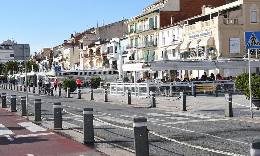 Terrasses d'hostaleria al port de Cambrils