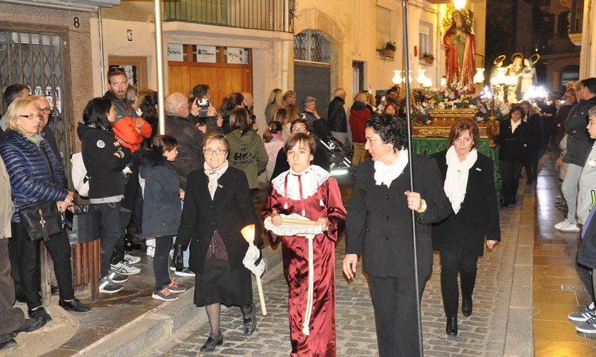 Imatge de la processó del Sant Enterrament de fa dos anys