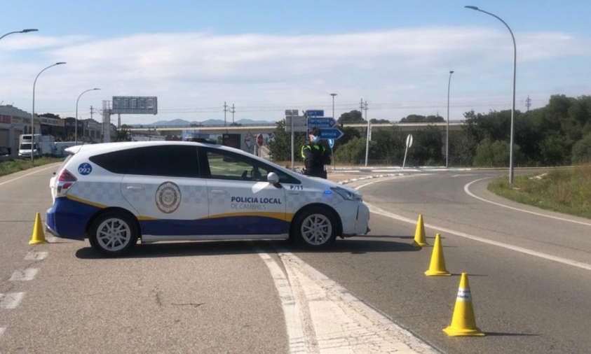 Imatge d'arxiu d'un control policial de la Policia Local