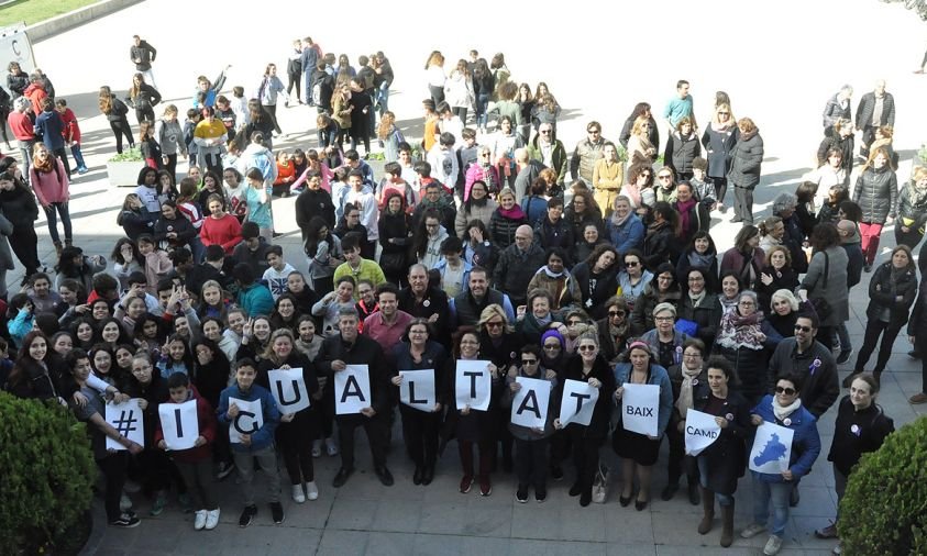 Imatge d'arxiu de la concentració ciutadana amb motiu de la commemoració del 8-M, el 6 de març de l'any passat