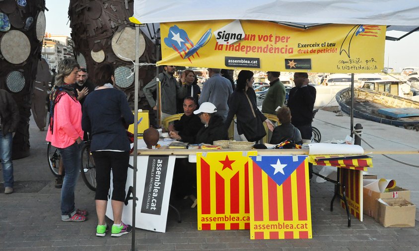 Parada de l'ANC al port, el Sant Jordi de 2014