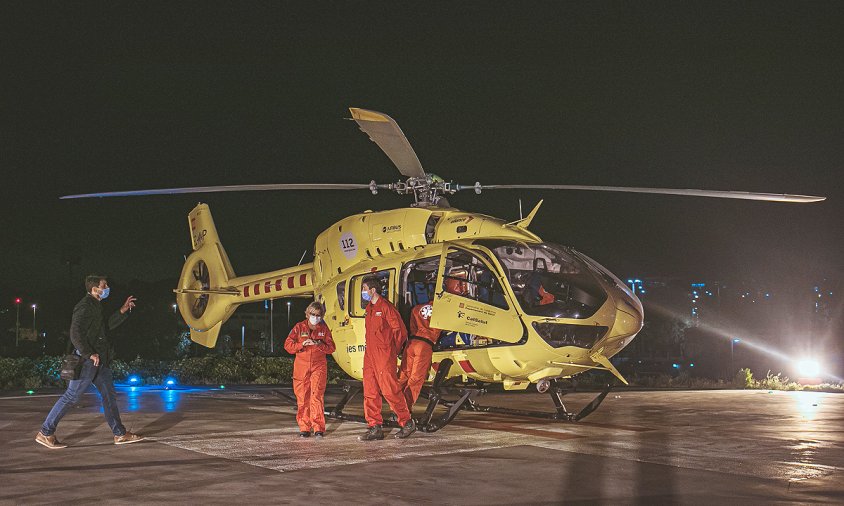 El Sistema d’Emergències Mèdiques (SEM) ha començat a operar en vol nocturn a l’heliport de l’Hospital Universitari Joan XXIII de Tarragona