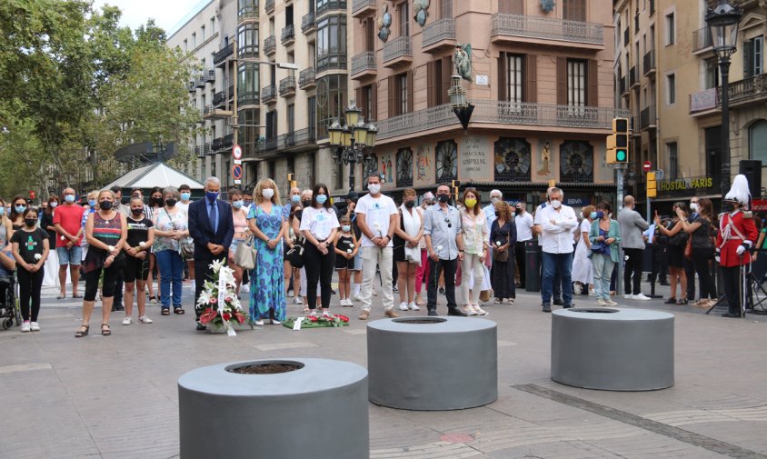 L'acte d'homenatge a les víctimes dels atemptats del 17-A que s'ha fet avui