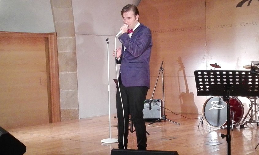 Mario Olivo, en un concert a la Cripta de l'Ermita, ara fa quatre anys