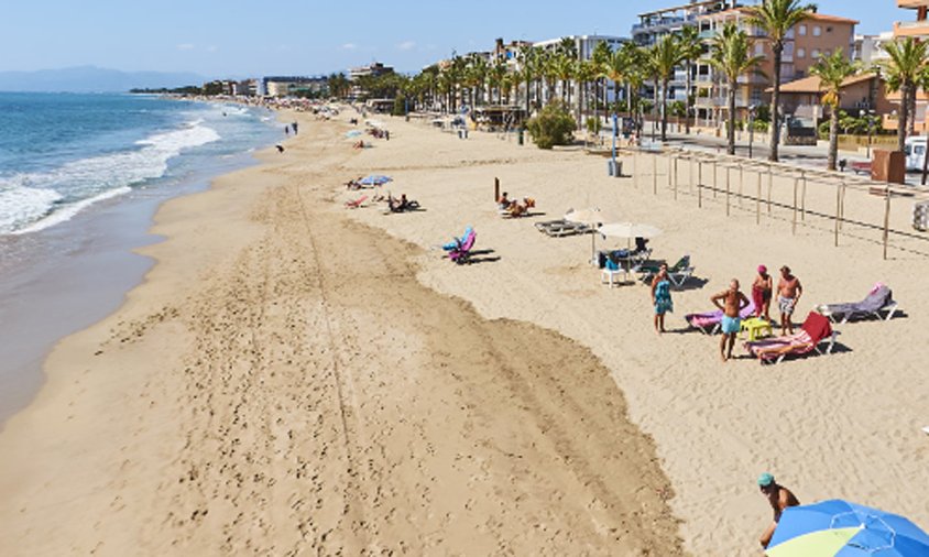 Imatge de la platja de Ponent de Salou