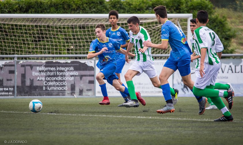 Partit del cadet B contra contra el Mas Pellicer