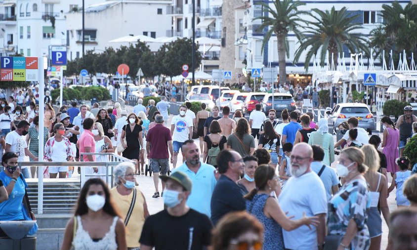 Ambient al passeig marítim, ahir al vespre