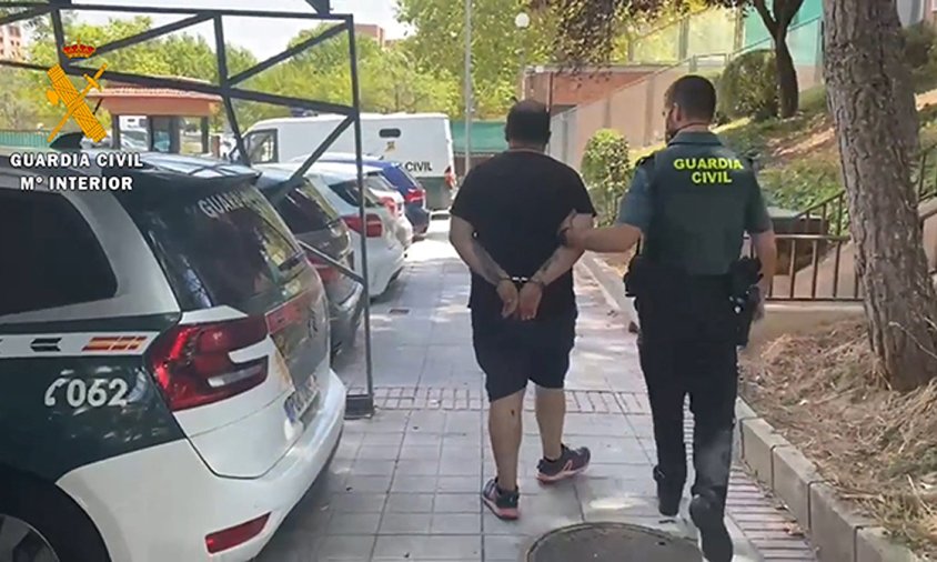 Imatge d'un dels detinguts de la xarxa criminal