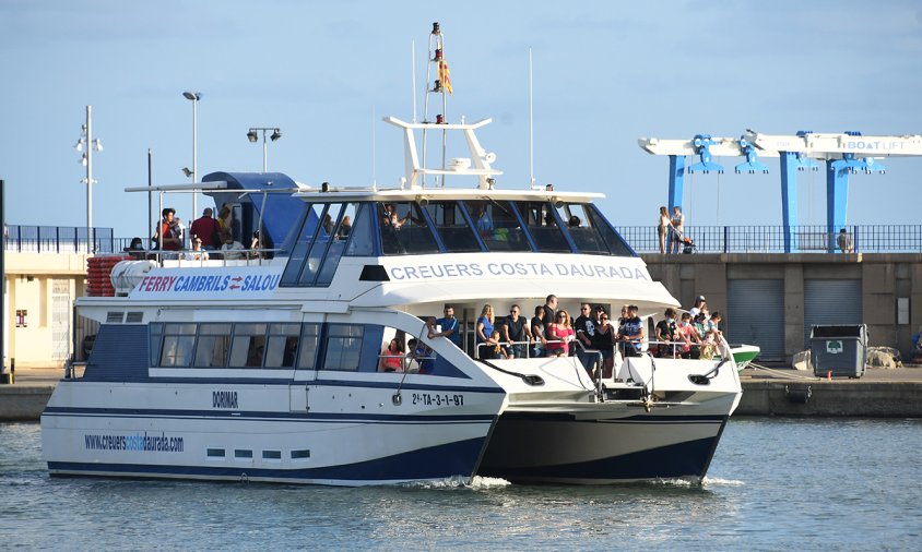 Ambient turístic i recreatiu al port de Cambrils, aquest passat mes d'agost