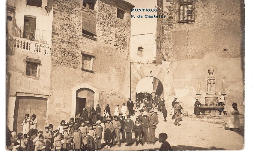 Imatge antiga de l'actual plaça de Joan Miró