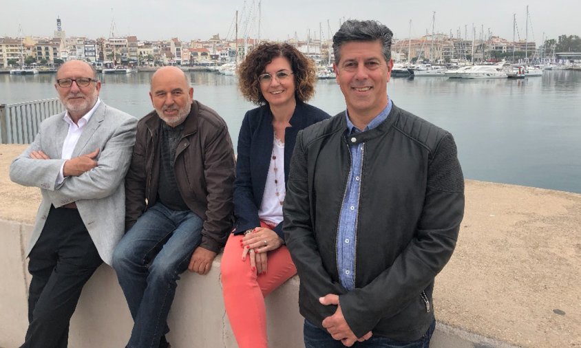 Els quatre regidors del PDeCat: Joan Maria Artigau, Antonio Laguna, Mercè Dalmau i Lluís Abella