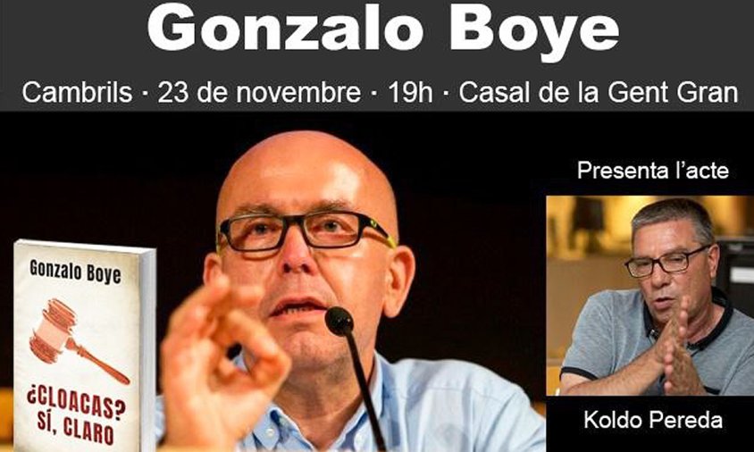 Cartell de la xerrada de Gonzalo Boye